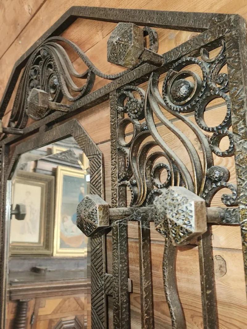 Pamono Art Deco Wrought Iron Cloakroom> Racks, Hooks & Valets