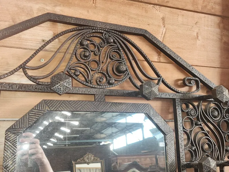 Pamono Art Deco Wrought Iron Cloakroom> Racks, Hooks & Valets