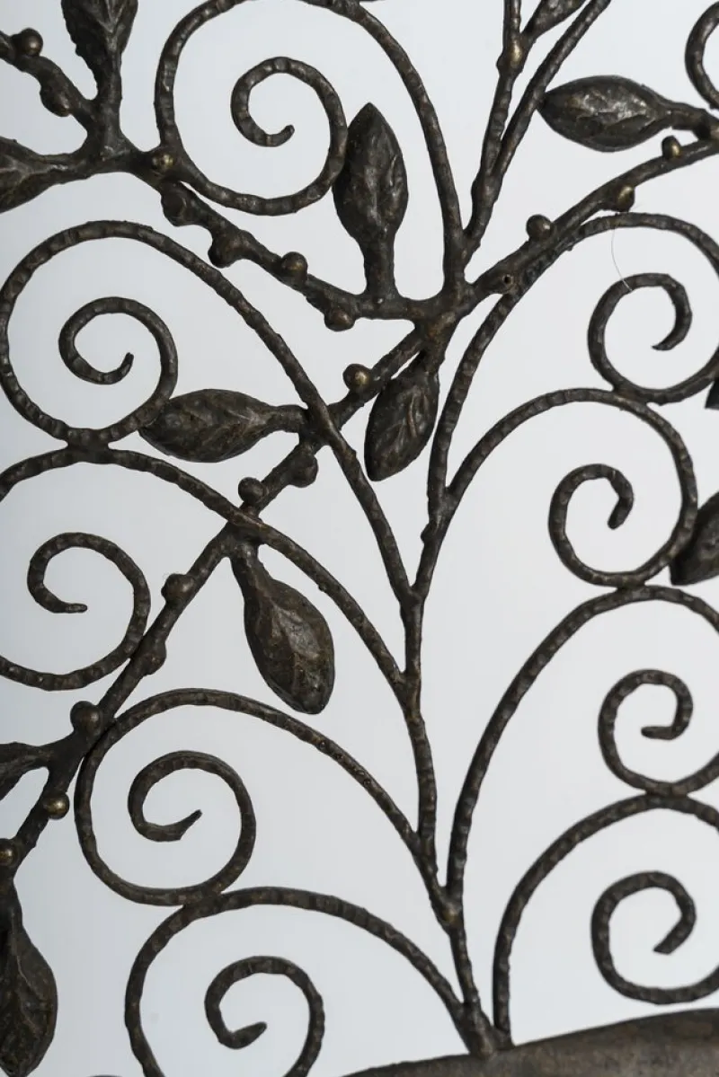 Pamono Art Deco Wrought Iron Fire Screen, 1930s