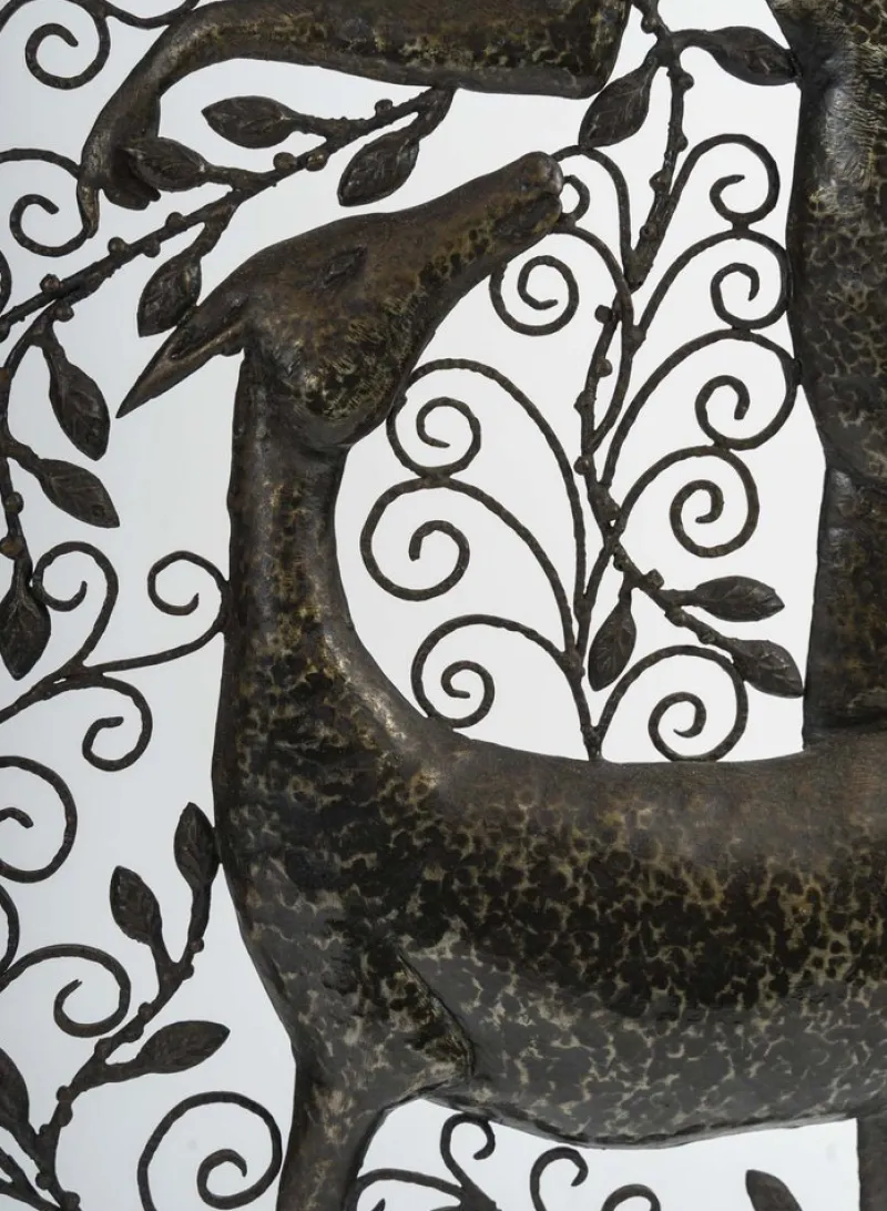 Pamono Art Deco Wrought Iron Fire Screen, 1930s