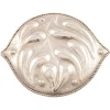 Pamono Art Nouveau Austrian Silver Brooch with Embossed Leaves attributed to Josef Hoffmann, 1912> Brooches