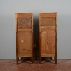 Discount Pamono Art Nouveau Bedside Tables with Marble Tops, 1890s, Set of 2
