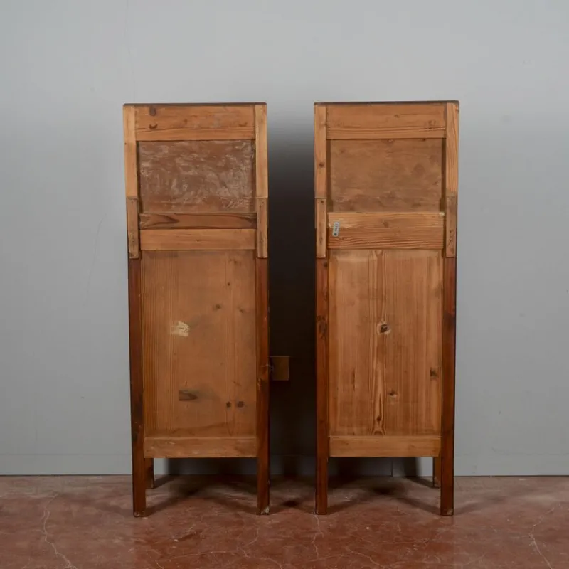 Discount Pamono Art Nouveau Bedside Tables with Marble Tops, 1890s, Set of 2