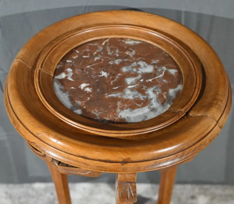 Pamono ,Art Nouveau Beech Bolster, 1890s> Pedestals And Columns