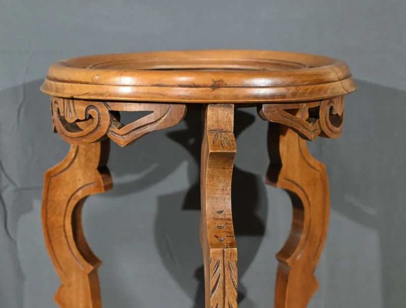 Pamono ,Art Nouveau Beech Bolster, 1890s> Pedestals And Columns
