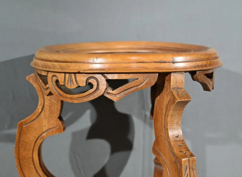 Pamono ,Art Nouveau Beech Bolster, 1890s> Pedestals And Columns