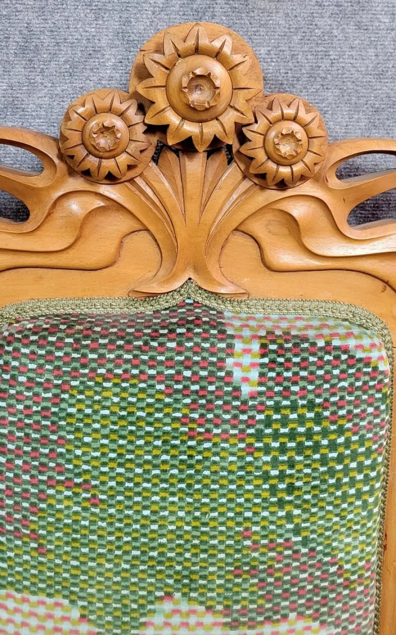 Online Pamono Art Nouveau Bench in the style of Alfonce Mucha, 1900s