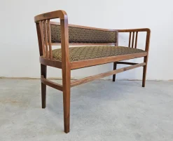 Discount Pamono Art Nouveau Bench in Walnut by Otto Wagner, 1890s