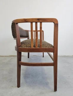 Discount Pamono Art Nouveau Bench in Walnut by Otto Wagner, 1890s