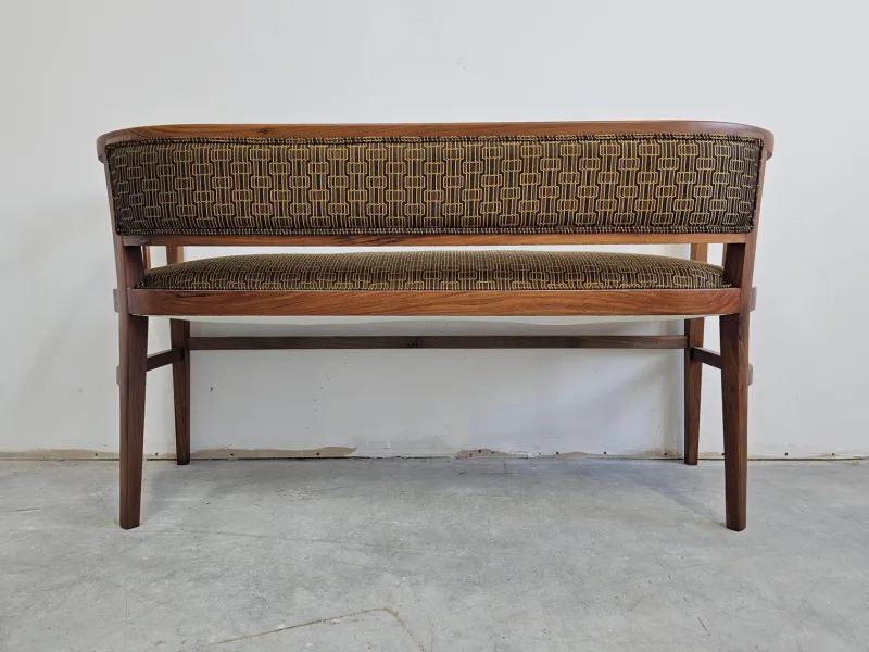 Discount Pamono Art Nouveau Bench in Walnut by Otto Wagner, 1890s