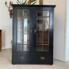 Sale Pamono Art Nouveau Black Display Cabinet