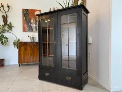 Sale Pamono Art Nouveau Black Display Cabinet