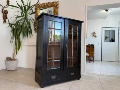 Sale Pamono Art Nouveau Black Display Cabinet