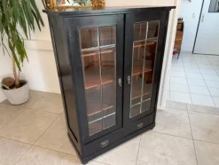 Sale Pamono Art Nouveau Black Display Cabinet