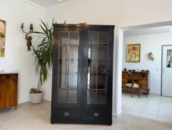 Pamono Art Nouveau Black Display Cabinet