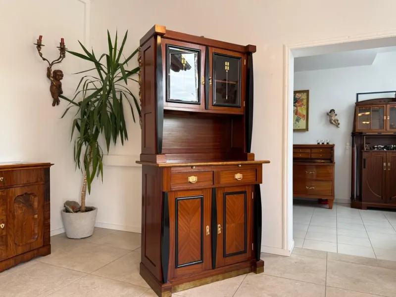 Pamono Art Nouveau Bookcase, 1920s> Shelves & Wall Units