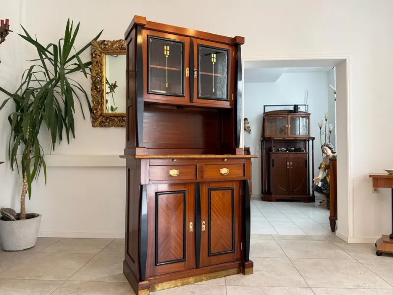 Pamono Art Nouveau Bookcase, 1920s> Shelves & Wall Units