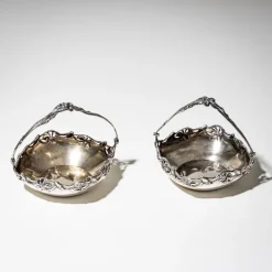Pamono Art Nouveau Bowls in Silver by Wilhelm Binder, Set of 2