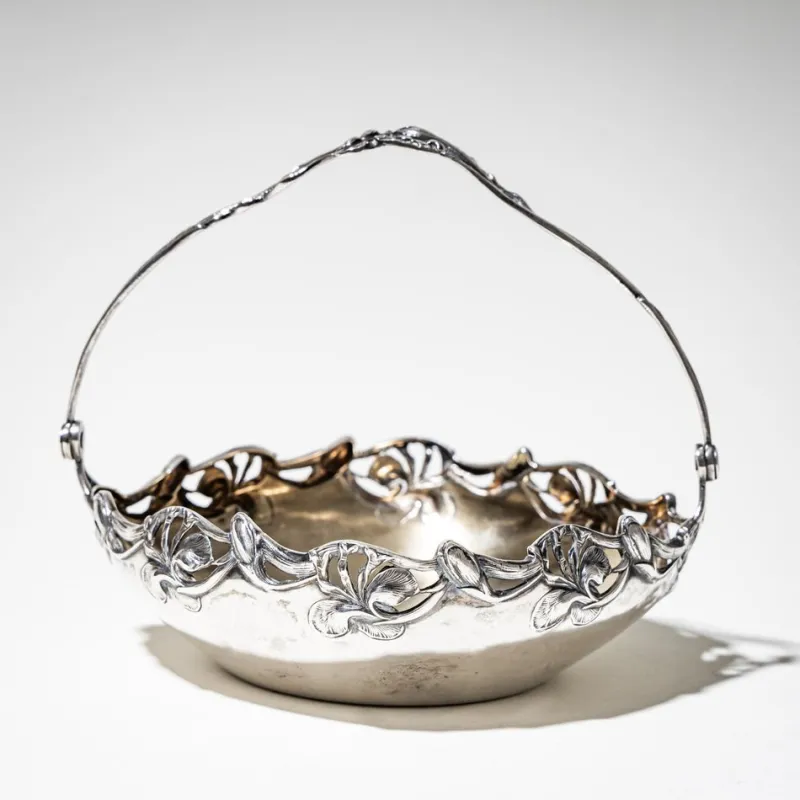 Pamono Art Nouveau Bowls in Silver by Wilhelm Binder, Set of 2