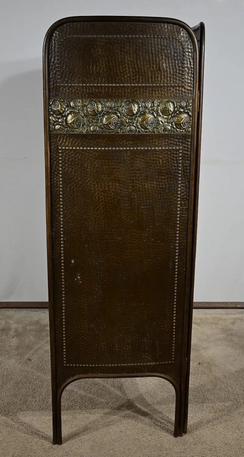 Pamono Art Nouveau Brass Screen, 1900> Room Dividers & Screens