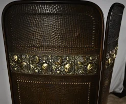 Pamono Art Nouveau Brass Screen, 1900><noscript><img width=
