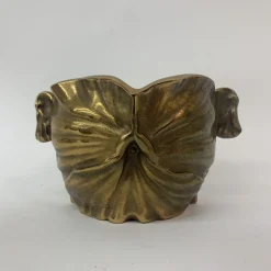 Pamono Art Nouveau Bronze Flower Pot, 1930s> Planters And Jardiniere