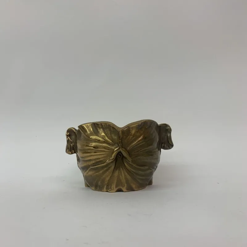 Pamono Art Nouveau Bronze Flower Pot, 1930s> Planters And Jardiniere