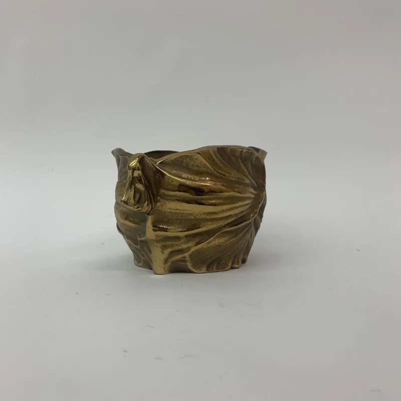 Pamono Art Nouveau Bronze Flower Pot, 1930s> Planters And Jardiniere