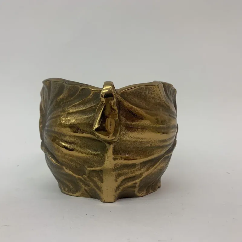 Pamono Art Nouveau Bronze Flower Pot, 1930s> Planters And Jardiniere