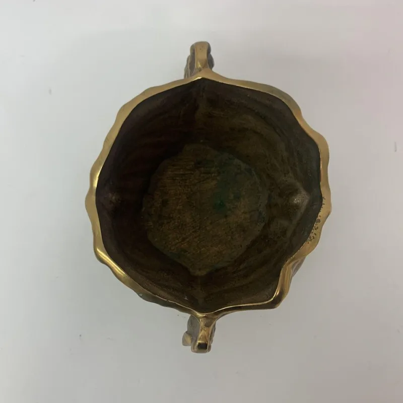 Pamono Art Nouveau Bronze Flower Pot, 1930s> Planters And Jardiniere