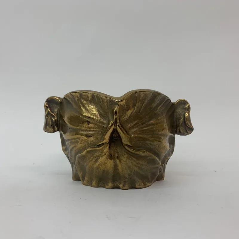 Pamono Art Nouveau Bronze Flower Pot, 1930s> Planters And Jardiniere
