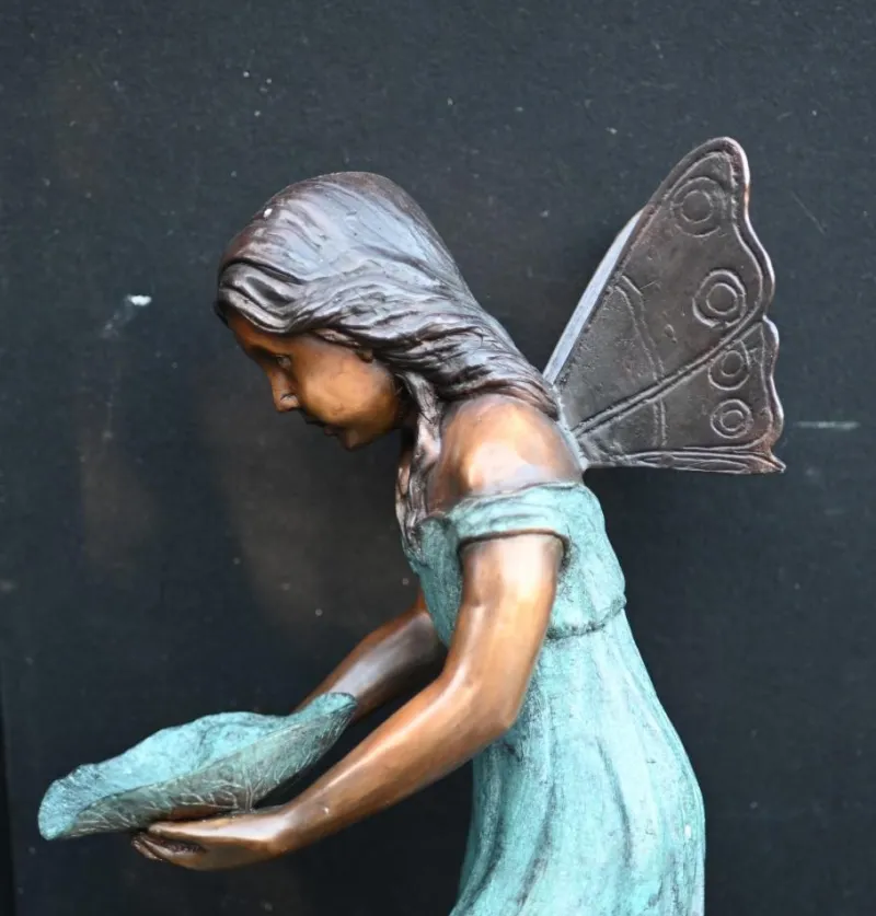 Sale Pamono Art Nouveau Bronze Garden Fountain Fairy Nymph