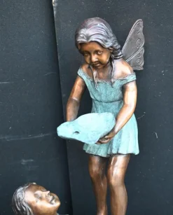 Sale Pamono Art Nouveau Bronze Garden Fountain Fairy Nymph