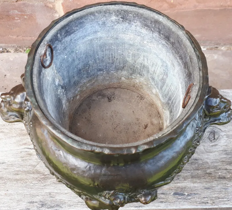 Outlet Pamono Art Nouveau Bronze Plant Pot by Joseph Chéret