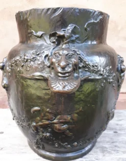 Outlet Pamono Art Nouveau Bronze Plant Pot by Joseph Chéret