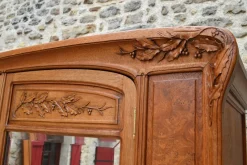 Discount Pamono Art Nouveau Carved Bedroom Set attributed to Louis Majorelle, Set of 4