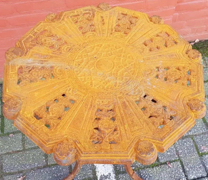 Pamono Art Nouveau Cast Iron Garden Table> Garden Tables