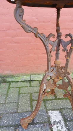 Pamono Art Nouveau Cast Iron Garden Table><noscript><img width=