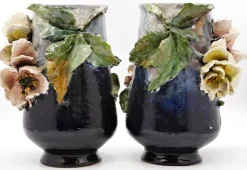 Hot Pamono Art Nouveau Ceramic Vases from Haviland & Co., 1890s, Set of 2