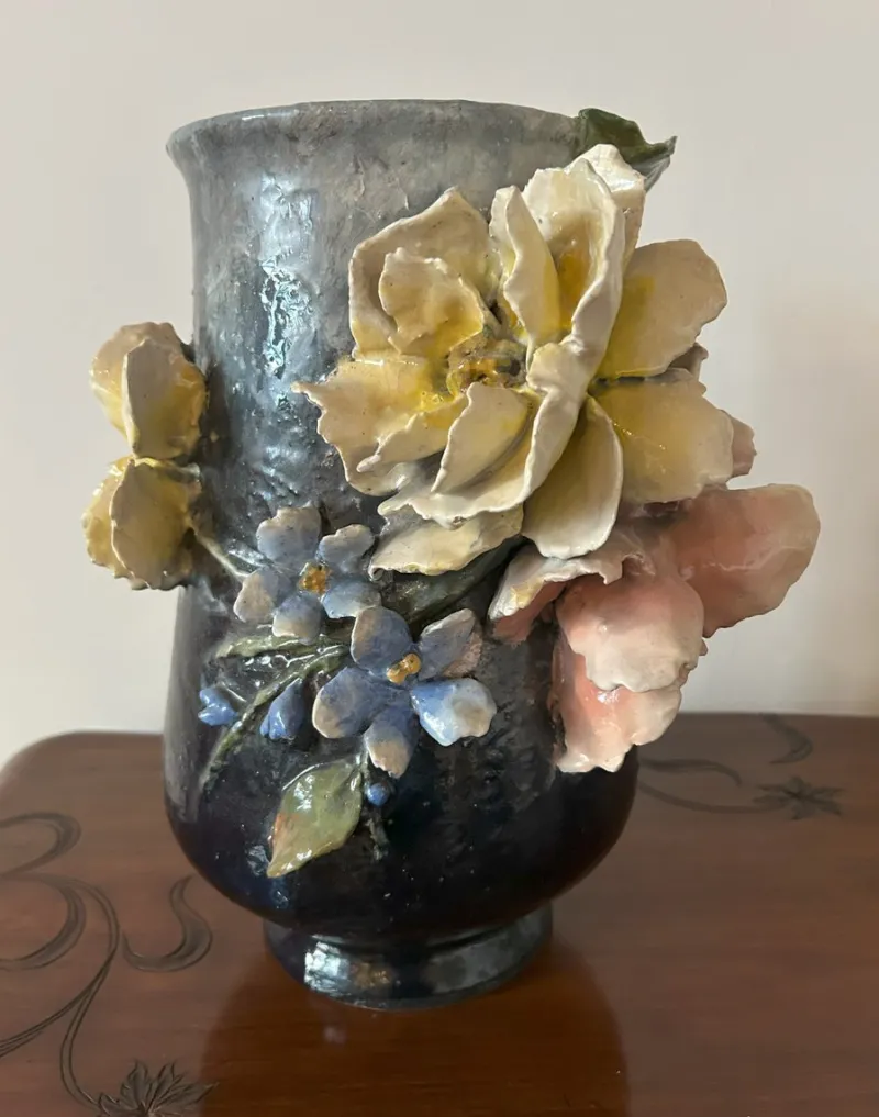 Hot Pamono Art Nouveau Ceramic Vases from Haviland & Co., 1890s, Set of 2