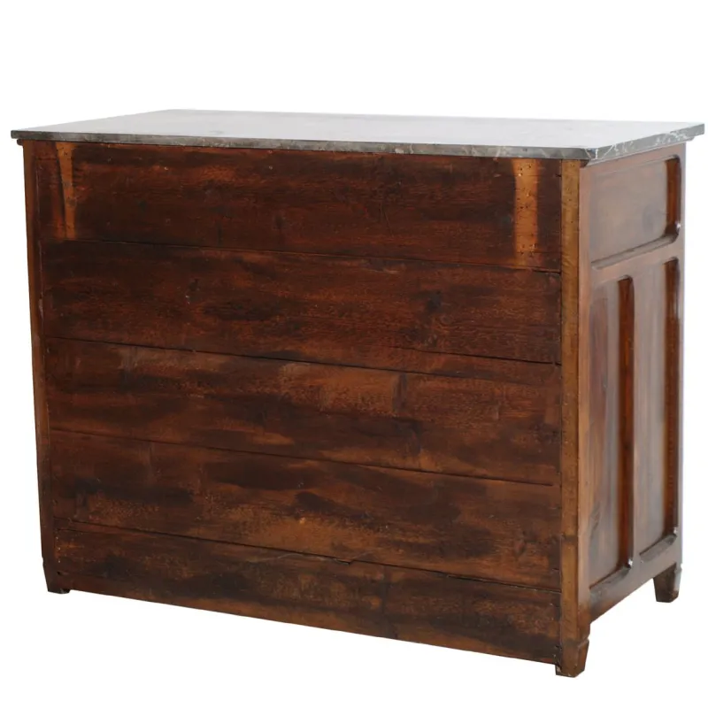 Pamono Art Nouveau Chest of Drawers with Marble Top & Beveled Mirror, 1900s> Dressers, Commodes & Chests