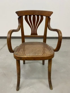 Pamono Art Nouveau Children's Armchair attributed to J&J Kohn, 1890s