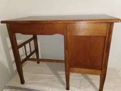 New Pamono Art Nouveau Childrens Desk in Oak with Original Folding Compartment, Germany, 1890s