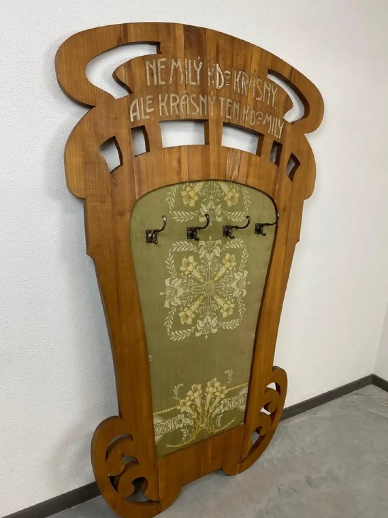 Pamono Art Nouveau Coat Hanger, 1890s> Racks, Hooks & Valets