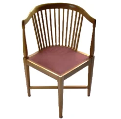 Pamono Art Nouveau Corner Chairs by J. M.olbrich / M. Niedermoser, Vienna, Austria, 1902, Set of 2><noscript><img width=