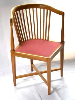 Pamono Art Nouveau Corner Chairs by J. M.olbrich / M. Niedermoser, Vienna, Austria, 1902, Set of 2><noscript><img width=
