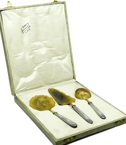 Outlet Pamono Art Nouveau Cutlery with Box, France, 1890s, Set of 4