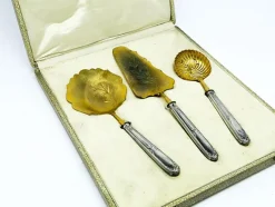 Outlet Pamono Art Nouveau Cutlery with Box, France, 1890s, Set of 4