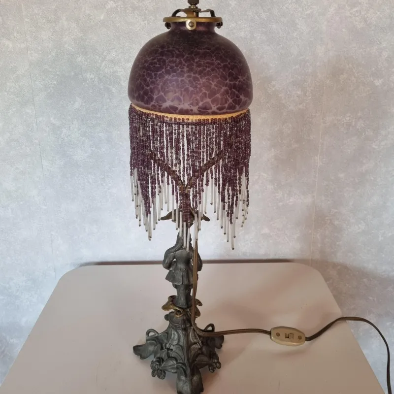 Pamono Art Nouveau Desk Lamp, 1950s> Table Lamps