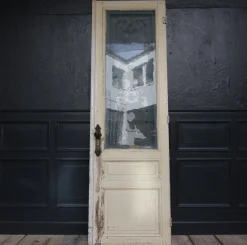 Pamono Art Nouveau Door with Etched Glass Pane, 1890s> Architectural Elements